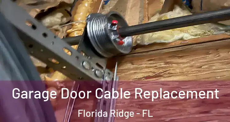 Garage Door Cable Replacement Florida Ridge - FL