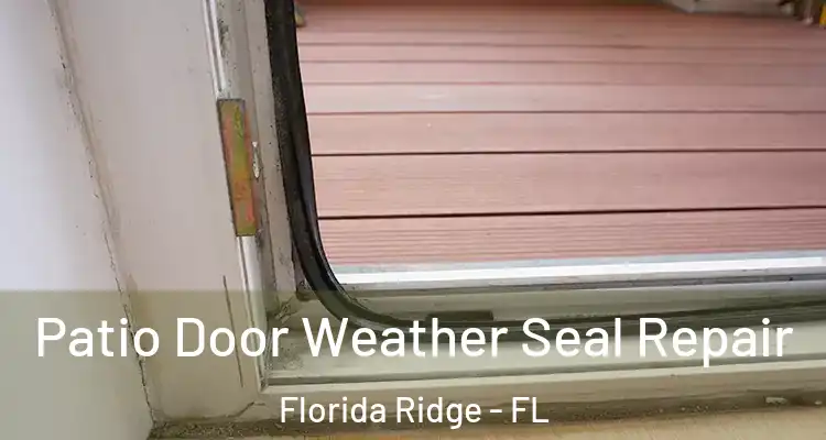 Patio Door Weather Seal Repair Florida Ridge - FL