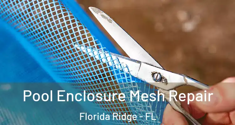Pool Enclosure Mesh Repair Florida Ridge - FL